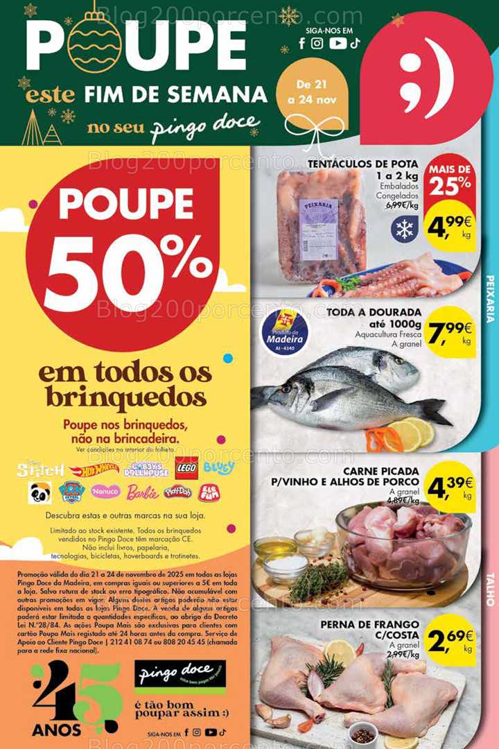 Antevisão Folheto PINGO DOCE Madeira Promoções Fim de Semana - 21 a 24 novembro