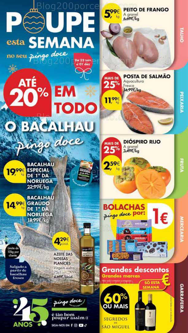 Antevisão Folheto PINGO DOCE Madeira Promoções de 25 novembro a 1 dezembro