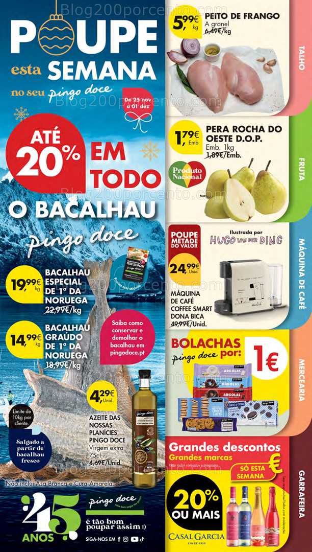 Antevisão Folheto PINGO DOCE Lojas Pequenas Promoções de 25 novembro a 1 dezembro