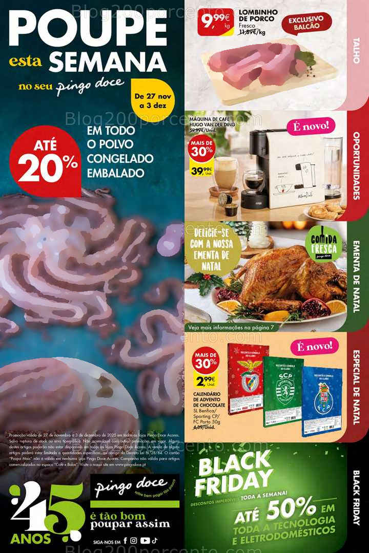 Antevisão Folheto PINGO DOCE Açores Promoções de 27 novembro a 3 dezembro