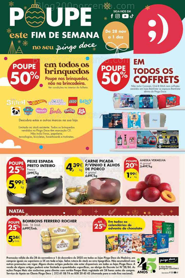 Antevisão Folheto PINGO DOCE Madeira Promoções Fim de Semana - 28 novembro a 1 dezembro