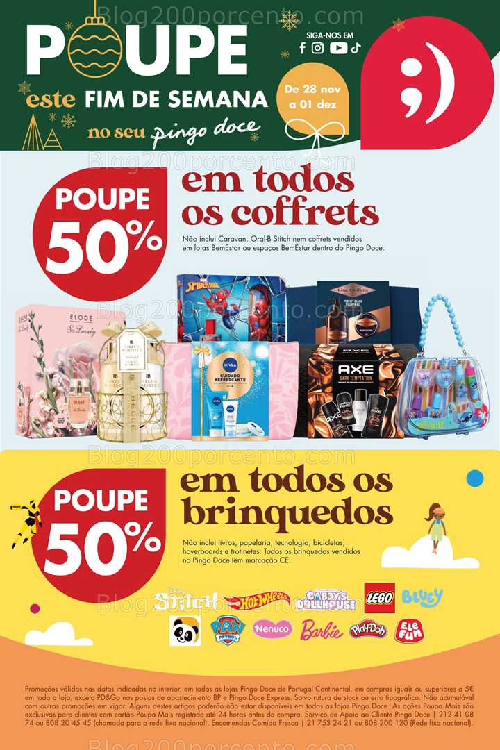 Antevisão Folheto PINGO DOCE Promoções Fim de Semana - 28 novembro a 1 dezembro