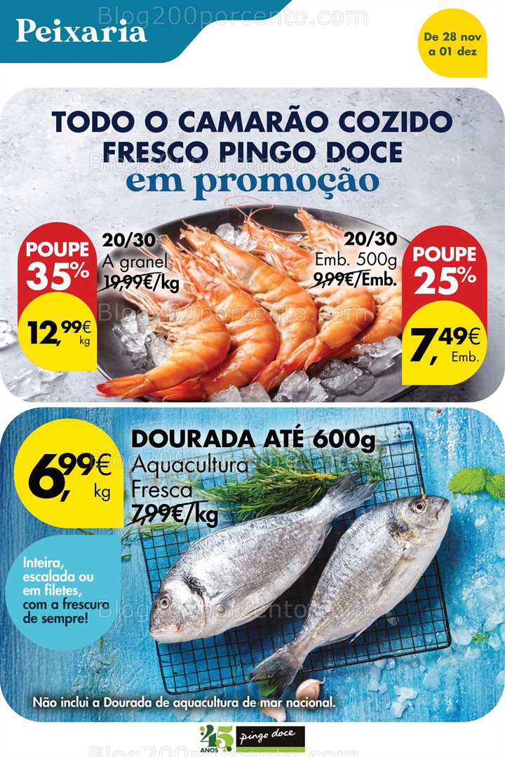 Antevisão Folheto PINGO DOCE Promoções Fim de Semana - 28 novembro a 1 dezembro