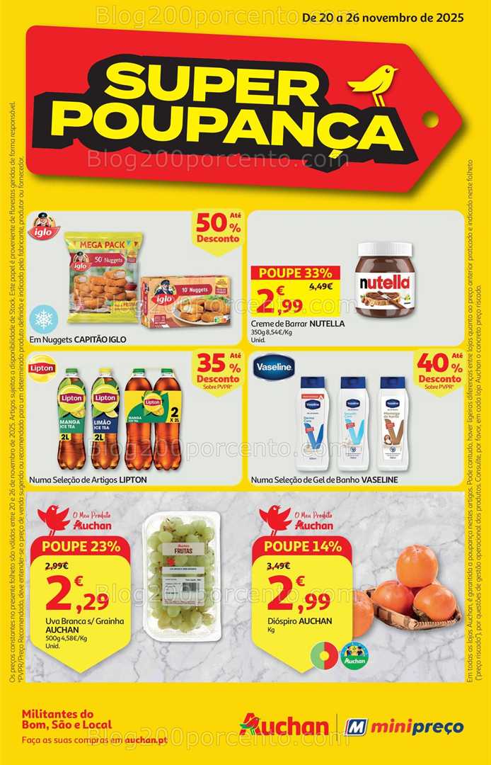 Antevisão Folheto MINIPREÇO - AUCHAN Promoções de 20 a 26 novembro