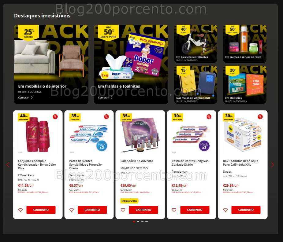 Black Friday - CONTINENTE até 60% de desconto em +de 2000 artigos!