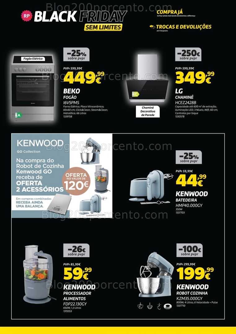 Antevisão Folheto RADIO POPULAR Black Friday Promoções Fim de Semana - 21 a 24 novembro