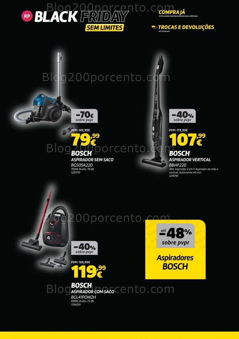 Antevisão Folheto RADIO POPULAR Black Friday Promoções Fim de Semana - 21 a 24 novembro