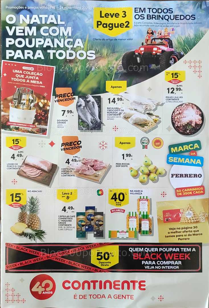 Antevisão Folheto CONTINENTE Promoções de 18 a 24 novembro