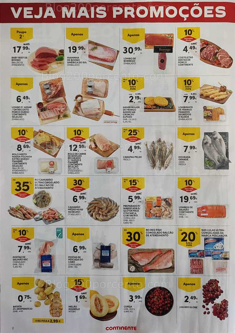 Antevisão Folheto CONTINENTE Promoções Fim de Semana - 21 a 24 novembro