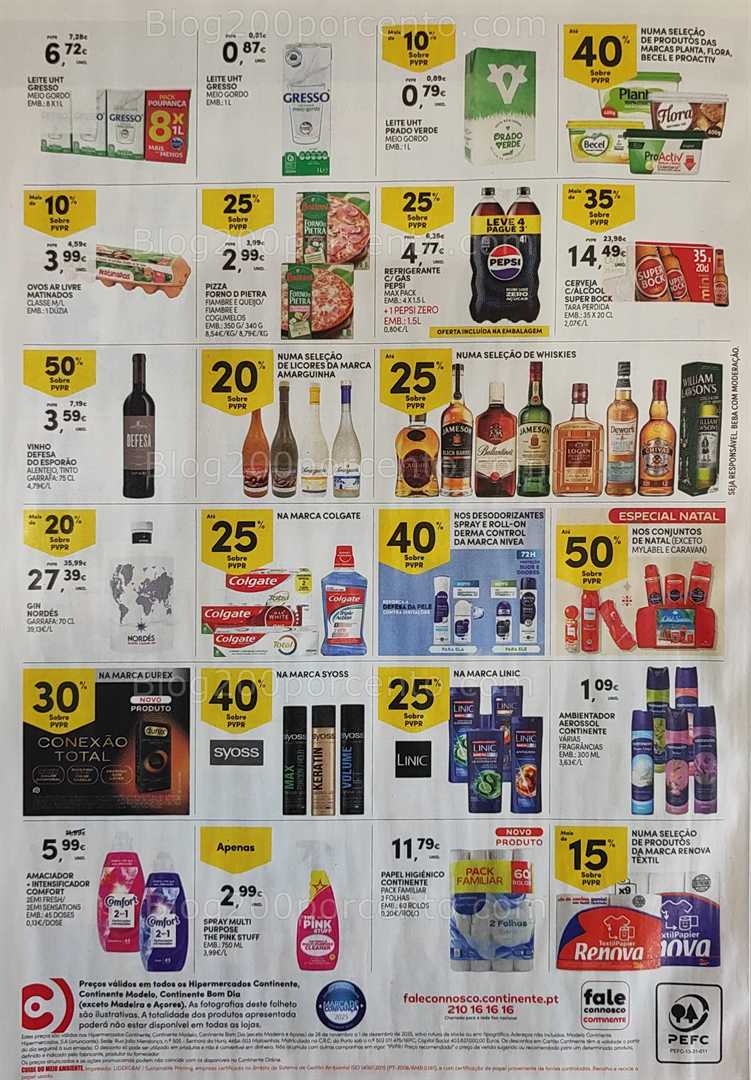 Antevisão Folheto CONTINENTE Promoções Fim de Semana - 28 novembro a 1 dezembro