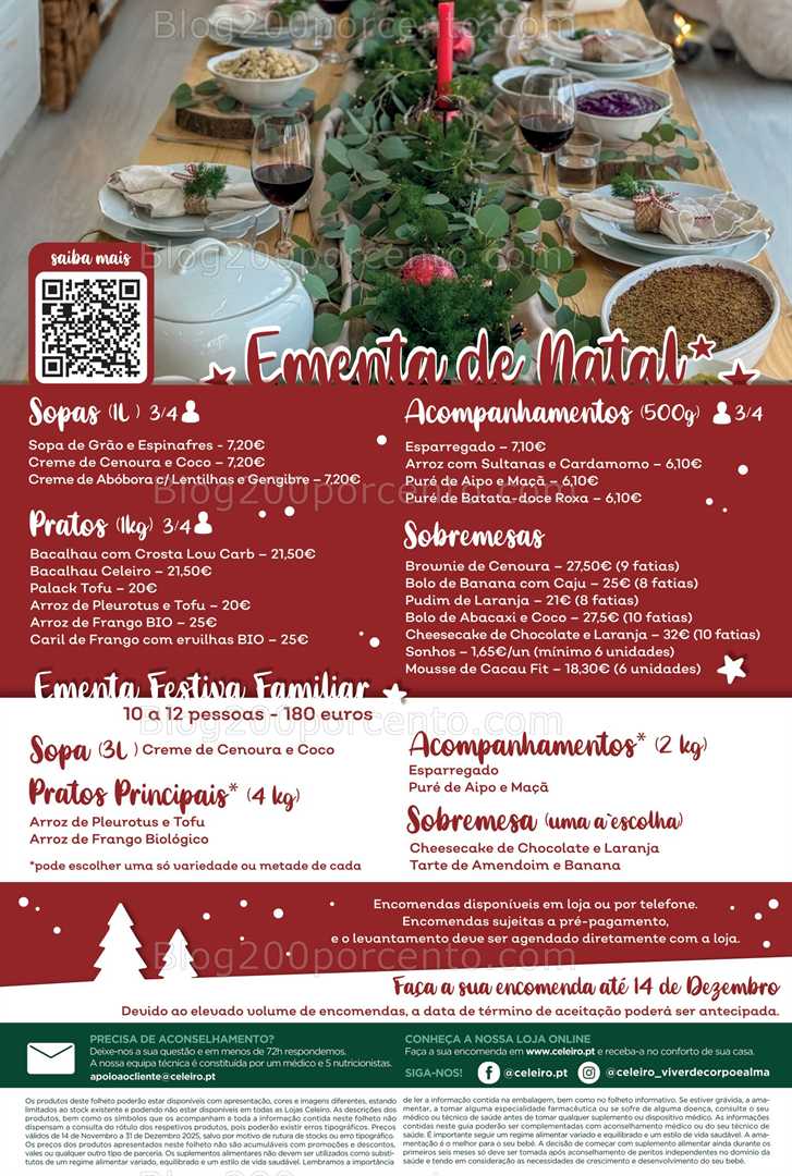 Antevisão Folheto CELEIRO Natal Promoções de 14 novembro a 31 dezembro