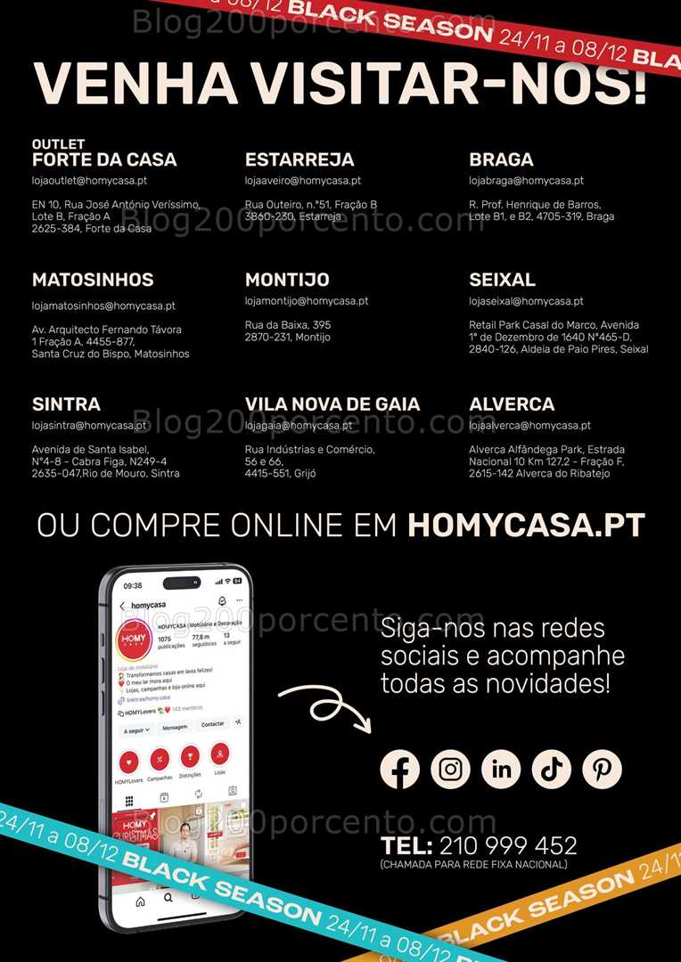 Antevisão Folheto HOMY CASA Promoções de 24 novembro a 8 dezembro
