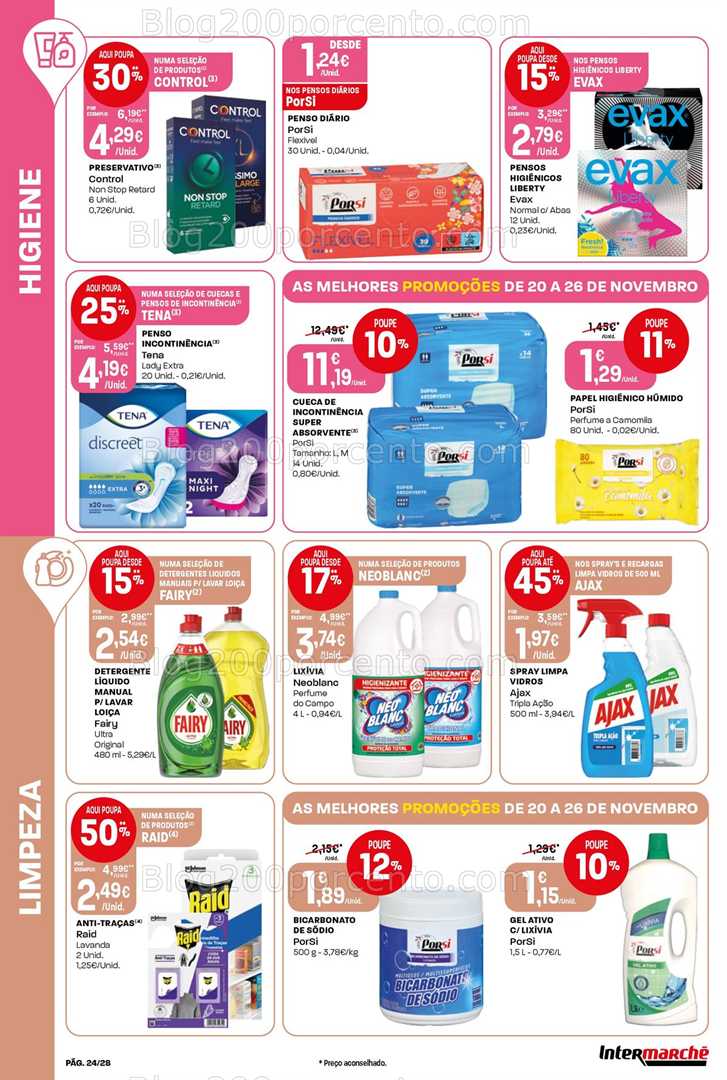 Antevisão Folheto INTERMARCHÉ Contact Promoções de 20 a 26 novembro