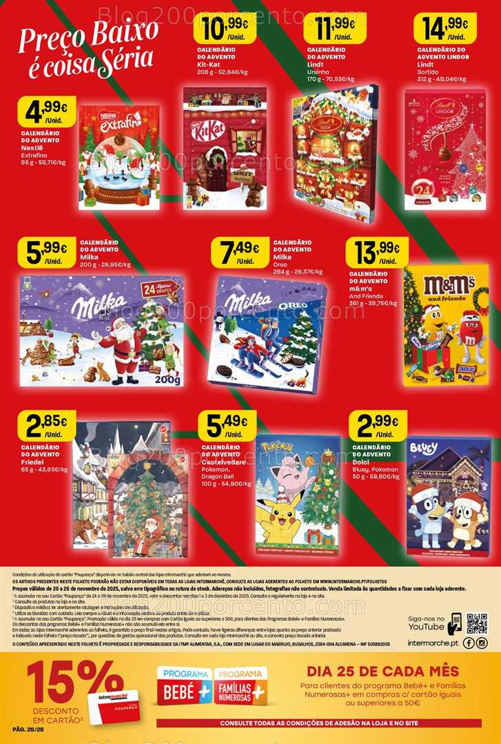 Antevisão Folheto INTERMARCHÉ Contact Promoções de 20 a 26 novembro