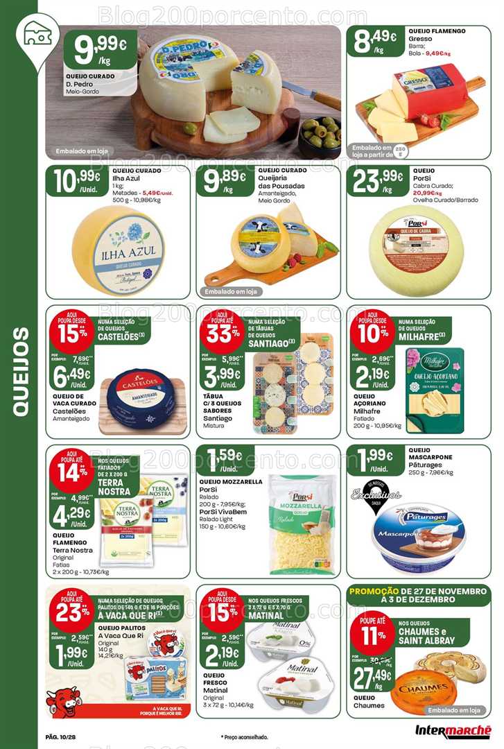 Antevisão Folheto INTERMARCHÉ Contact Promoções de 27 novembro a 3 dezembro