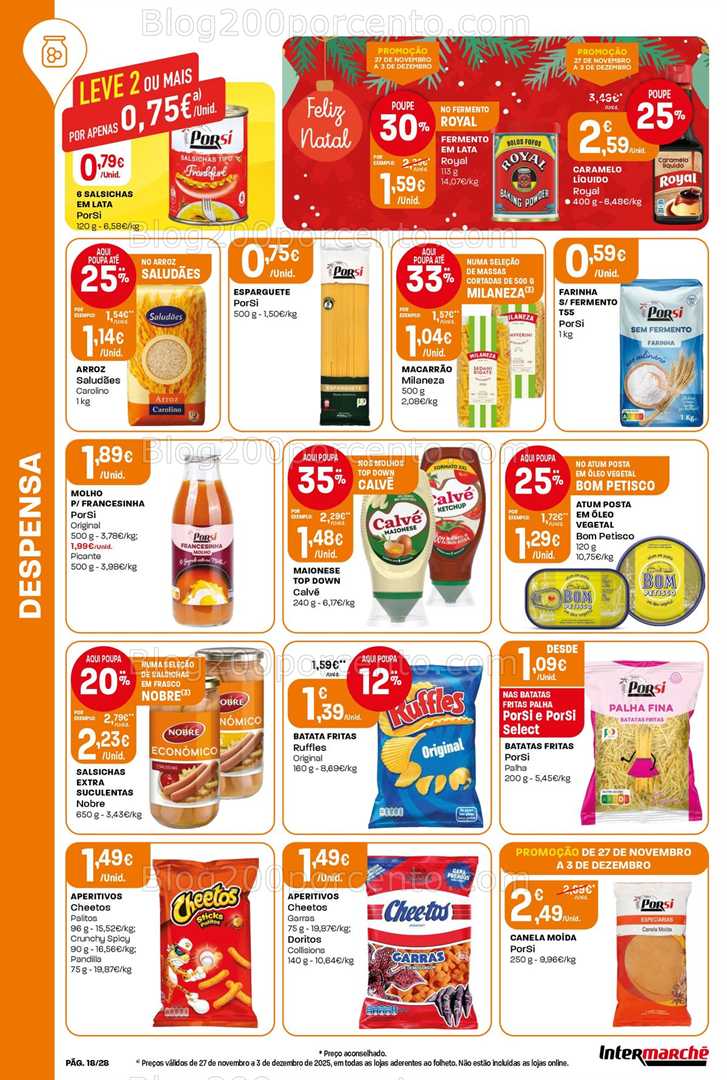 Antevisão Folheto INTERMARCHÉ Contact Promoções de 27 novembro a 3 dezembro