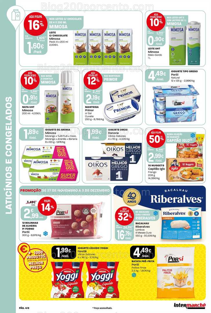 Antevisão Folheto INTERMARCHÉ Mini Promoções de 27 novembro a 3 dezembro