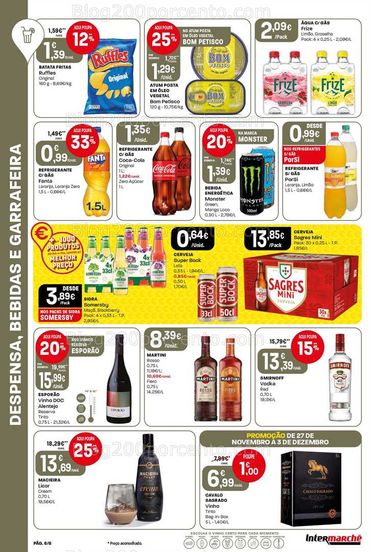 Antevisão Folheto INTERMARCHÉ Mini Promoções de 27 novembro a 3 dezembro