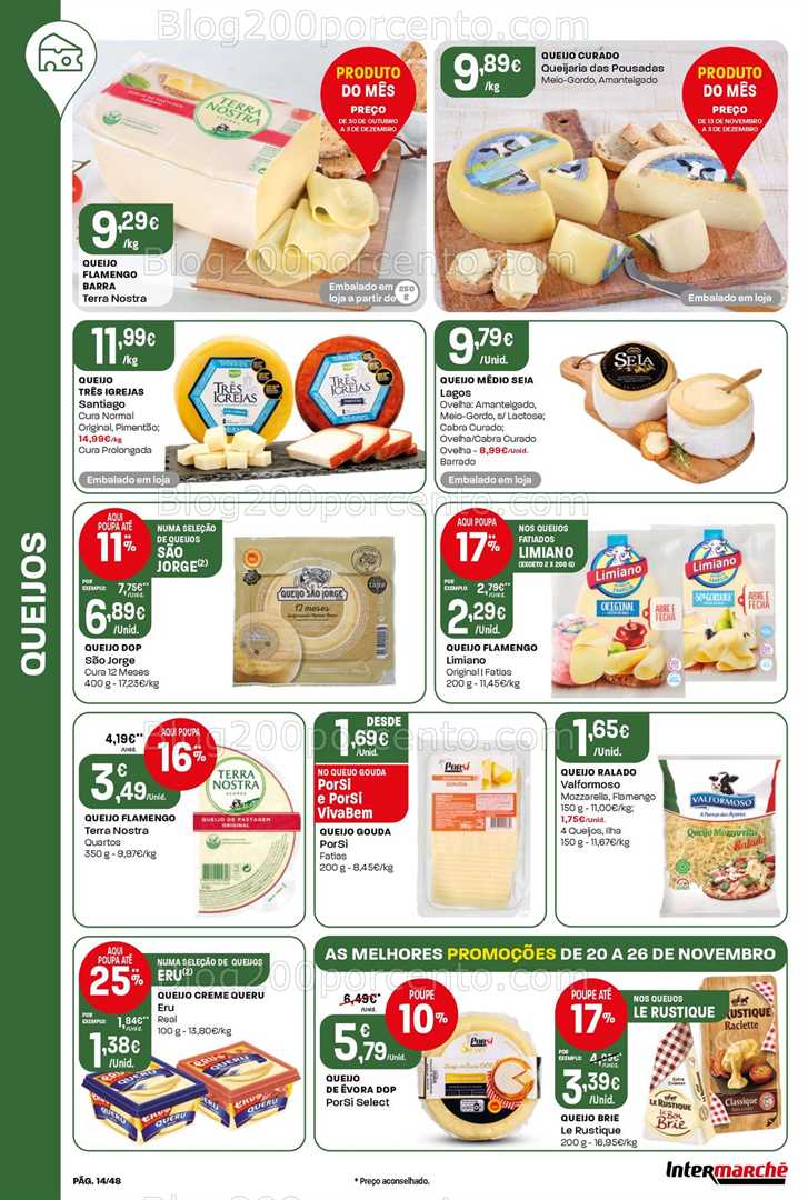 Antevisão Folheto INTERMARCHÉ Super Promoções de 20 a 26 novembro