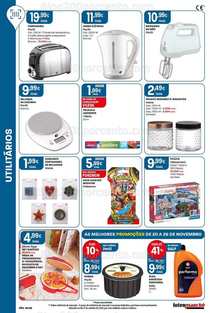 Antevisão Folheto INTERMARCHÉ Super Promoções de 20 a 26 novembro