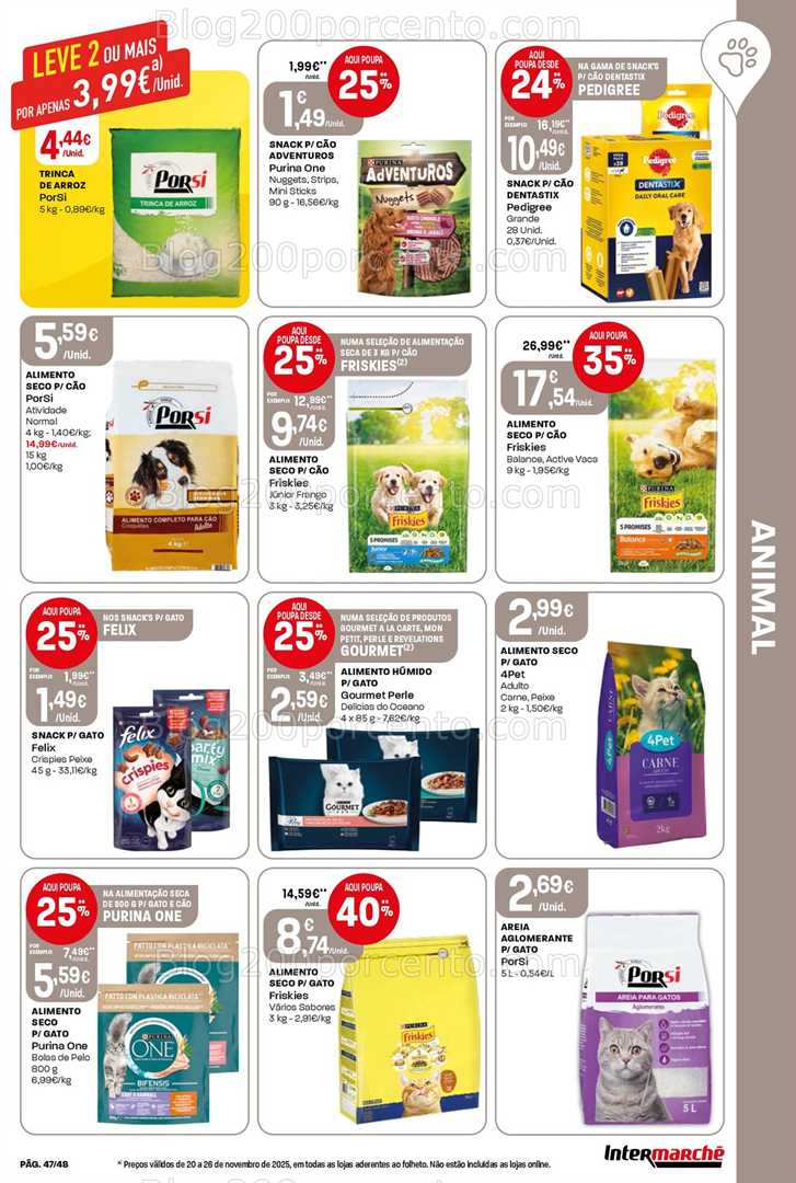 Antevisão Folheto INTERMARCHÉ Super Promoções de 20 a 26 novembro