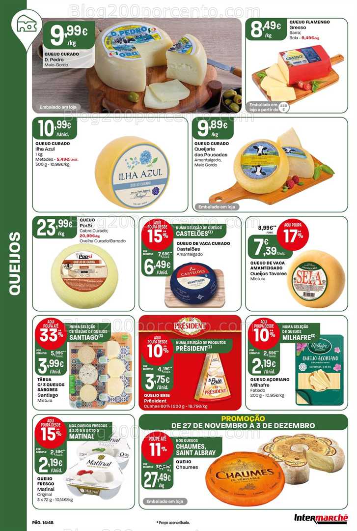 Antevisão Folheto INTERMARCHÉ Super Promoções de 27 novembro a 3 dezembro
