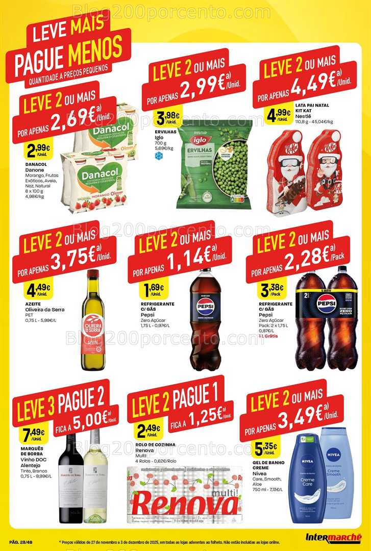 Antevisão Folheto INTERMARCHÉ Super Promoções de 27 novembro a 3 dezembro