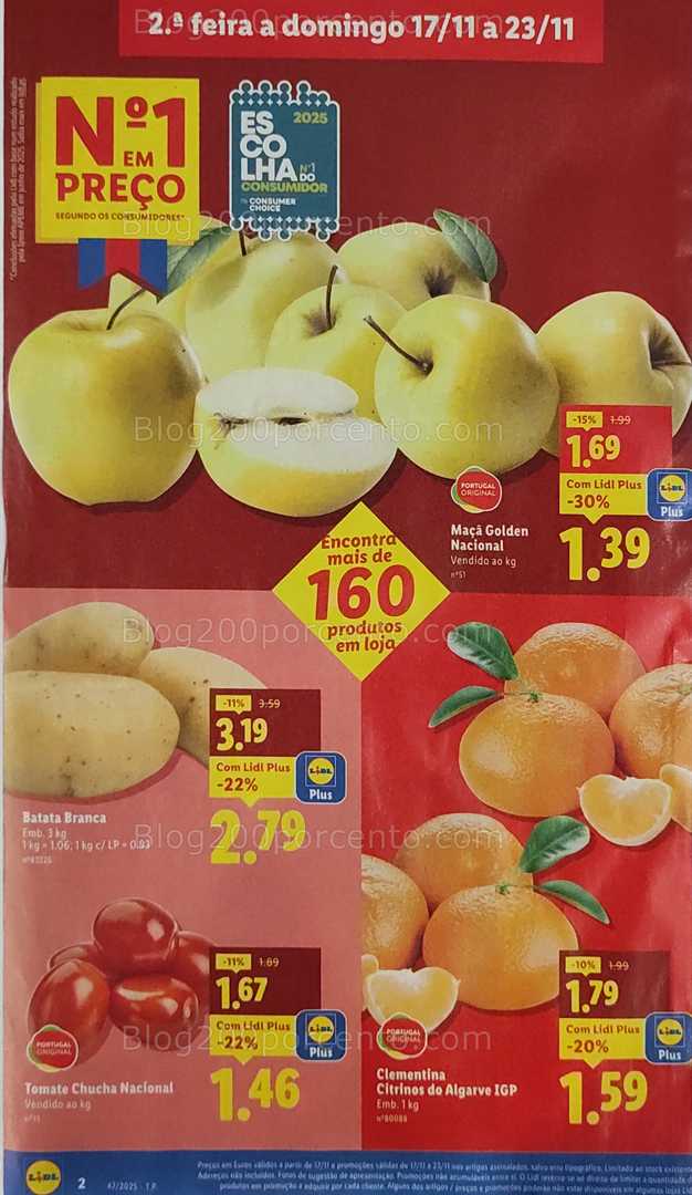 Antevisão Folheto LIDL Promoções de 17 a 23 novembro