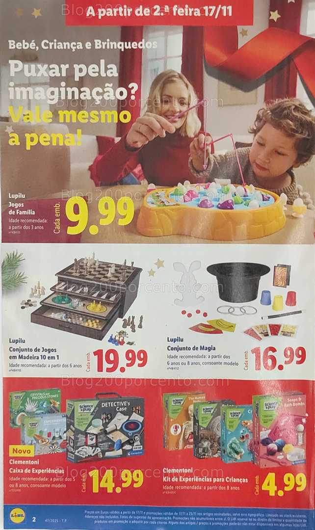 Antevisão Folheto LIDL Bazar Promoções de 17 a 27 novembro