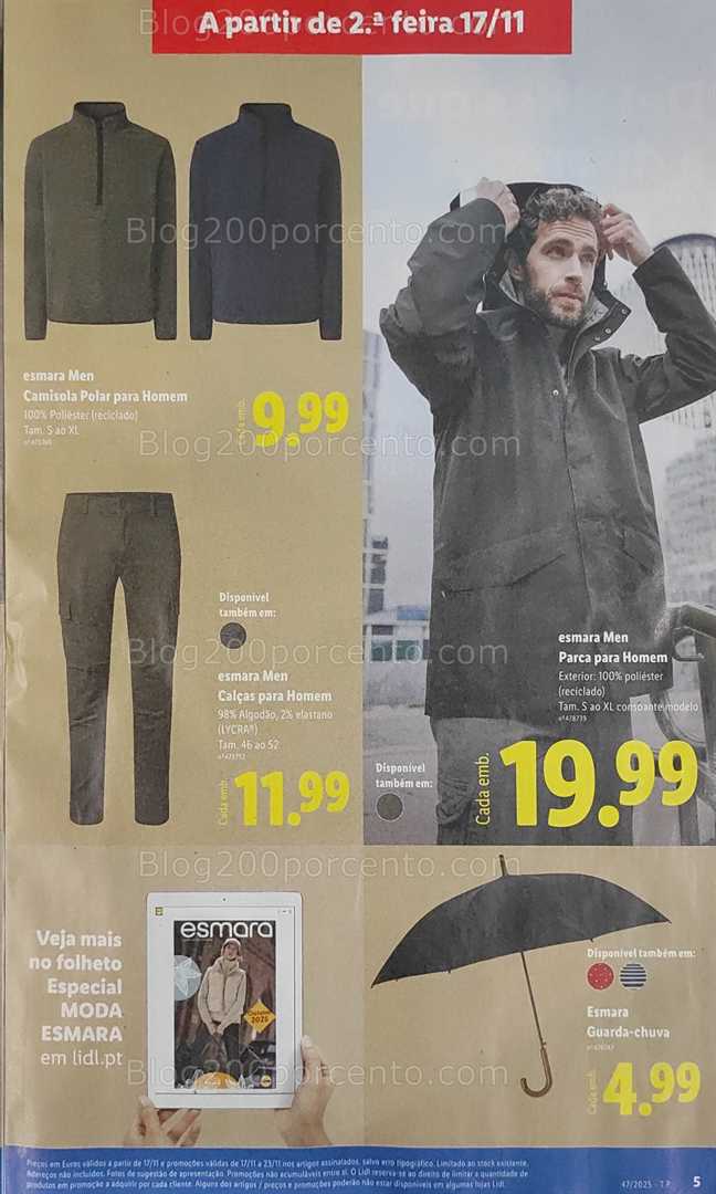 Antevisão Folheto LIDL Bazar Promoções de 17 a 27 novembro