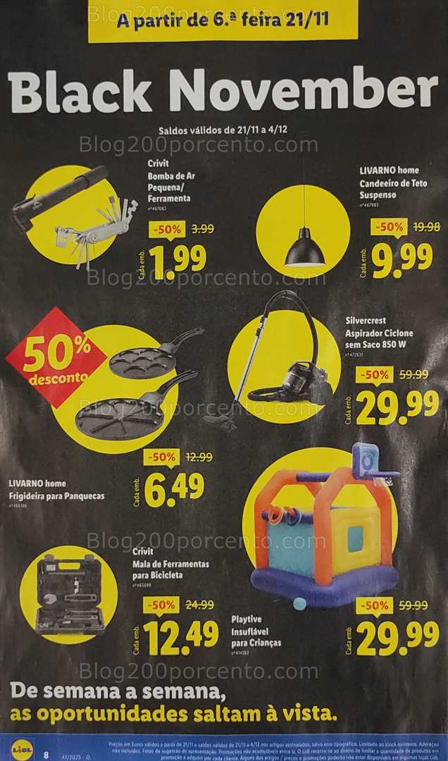 Antevisão Folheto LIDL Bazar Promoções de 17 a 27 novembro