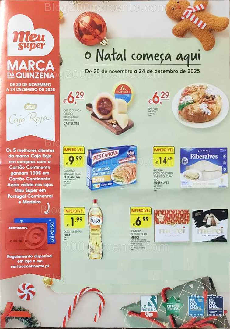 Antevisão Folheto MEU SUPER Promoções de 20 novembro a 24 dezembro