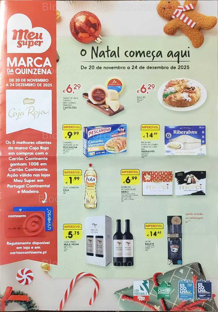 Antevisão Folheto MEU SUPER Promoções de 20 novembro a 24 dezembro