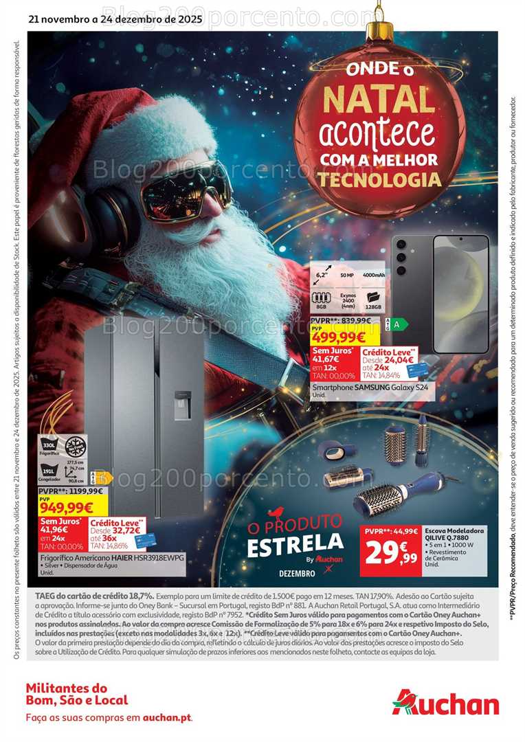 Antevisão Folheto AUCHAN Box Natal Promoções de 21 novembro a 24 dezembro