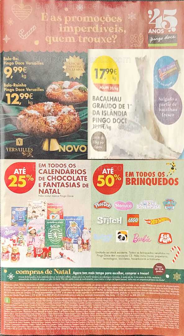 Antevisão Folheto PINGO DOCE Natal Promoções de 18 a 24 novembro
