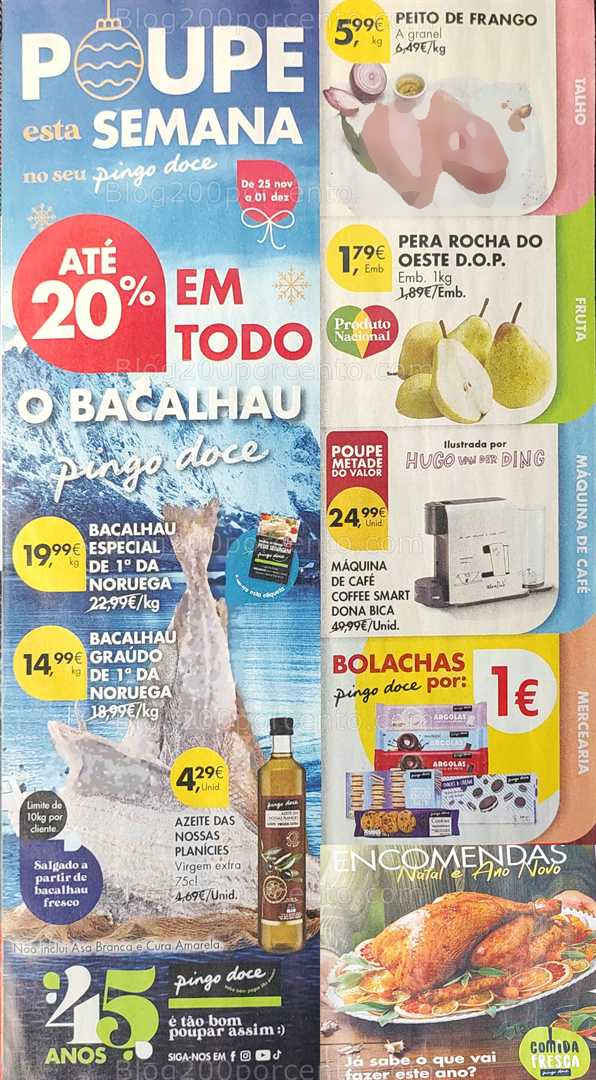Antevisão Folheto PINGO DOCE Promoções de 25 novembro a 1 dezembro