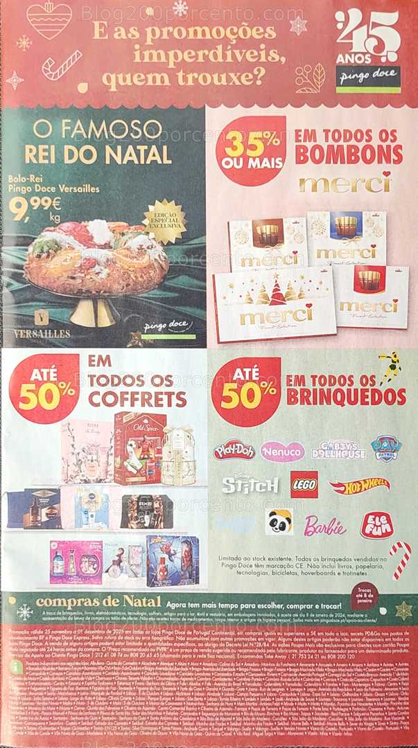 Antevisão Folheto PINGO DOCE Natal Promoções de 25 novembro a 1 dezembro