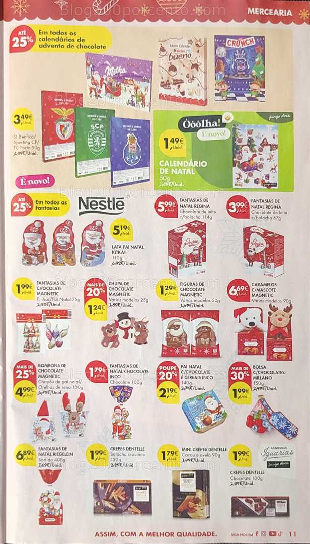 Antevisão Folheto PINGO DOCE Natal Promoções de 25 novembro a 1 dezembro