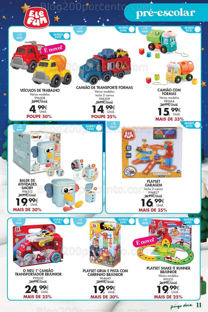 Antevisão Folheto PINGO DOCE Brinquedos Natal Promoções de 18 novembro a 5 janeiro
