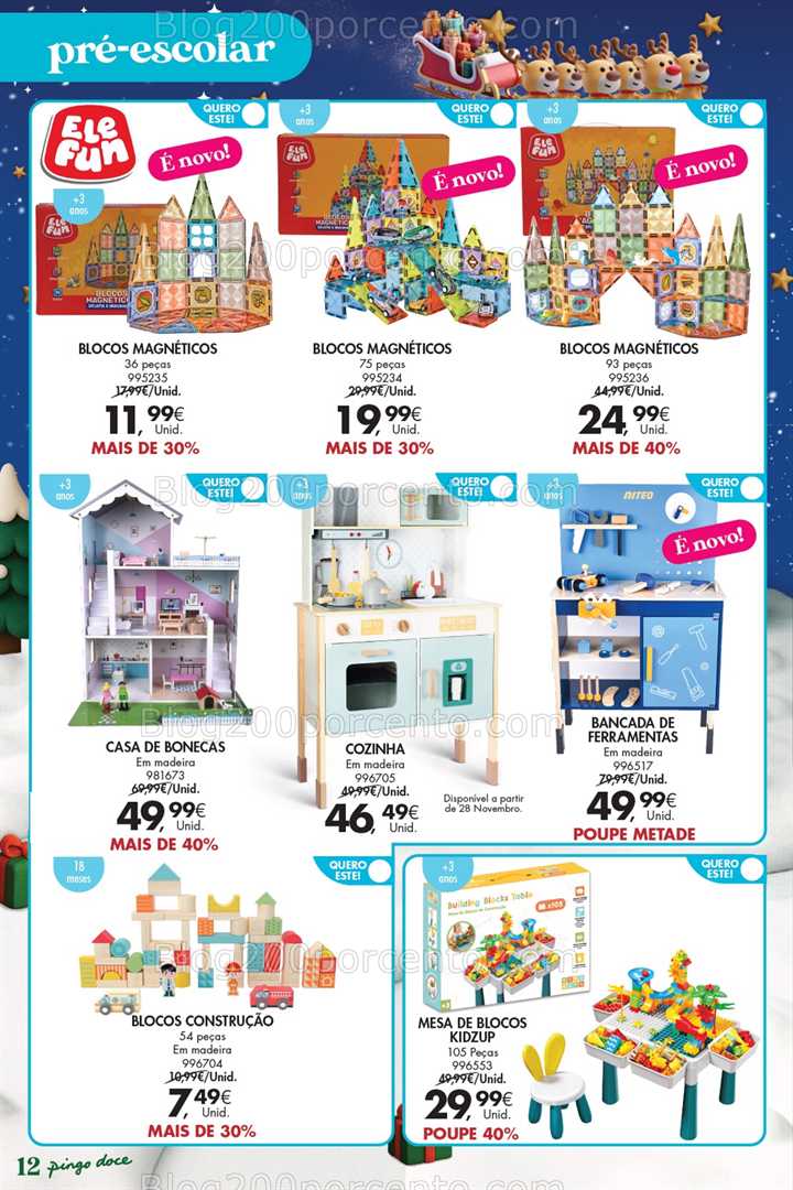 Antevisão Folheto PINGO DOCE Brinquedos Natal Promoções de 18 novembro a 5 janeiro