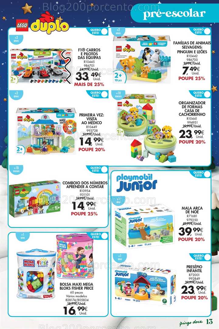 Antevisão Folheto PINGO DOCE Brinquedos Natal Promoções de 18 novembro a 5 janeiro