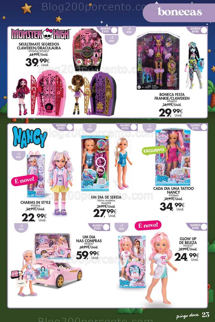 Antevisão Folheto PINGO DOCE Brinquedos Natal Promoções de 18 novembro a 5 janeiro