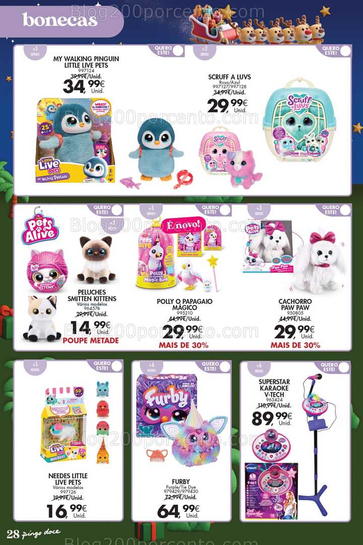 Antevisão Folheto PINGO DOCE Brinquedos Natal Promoções de 18 novembro a 5 janeiro