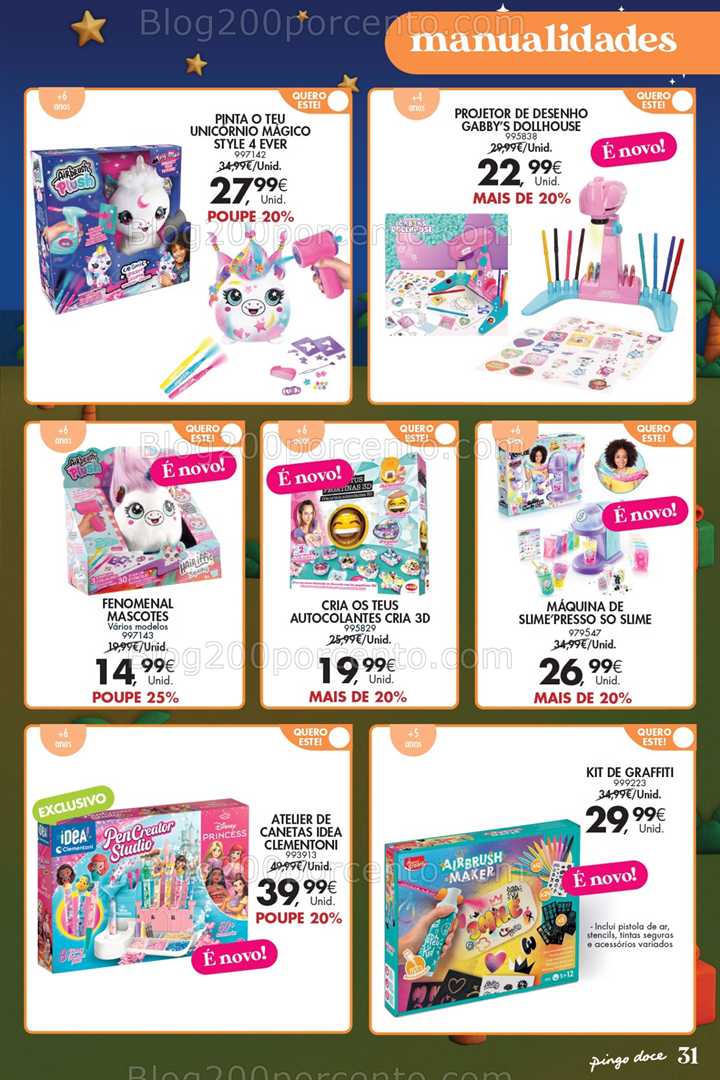 Antevisão Folheto PINGO DOCE Brinquedos Natal Promoções de 18 novembro a 5 janeiro