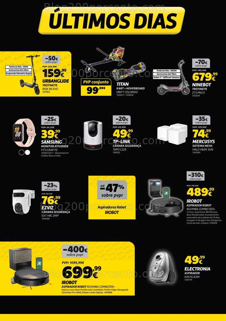 Antevisão Folheto RADIO POPULAR Black Friday Promoções de 25 novembro a 1 dezembro