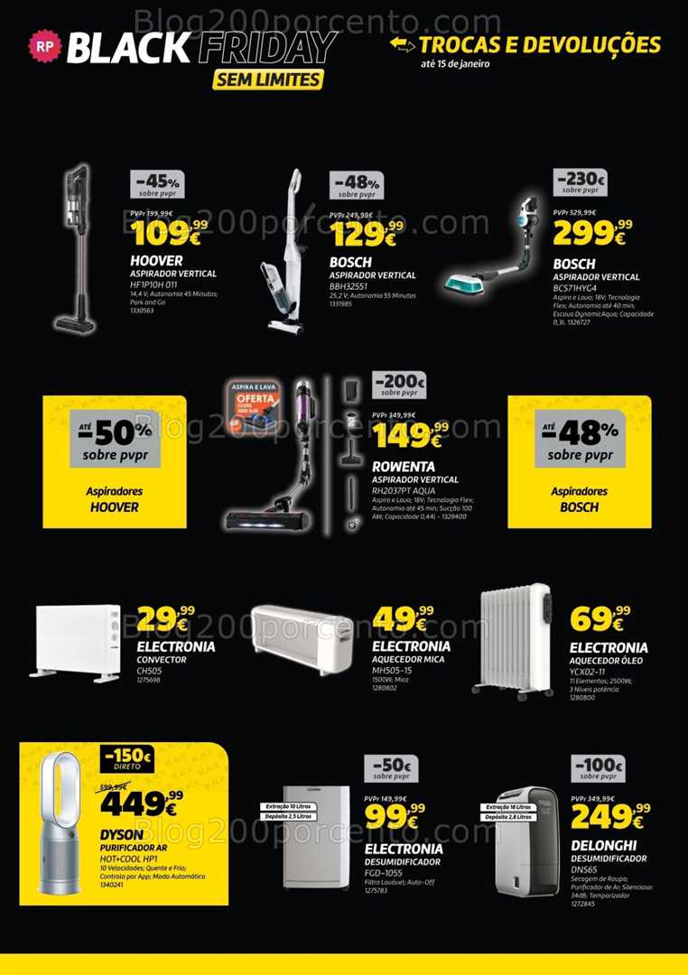 Antevisão Folheto RADIO POPULAR Black Friday Promoções de 25 novembro a 1 dezembro