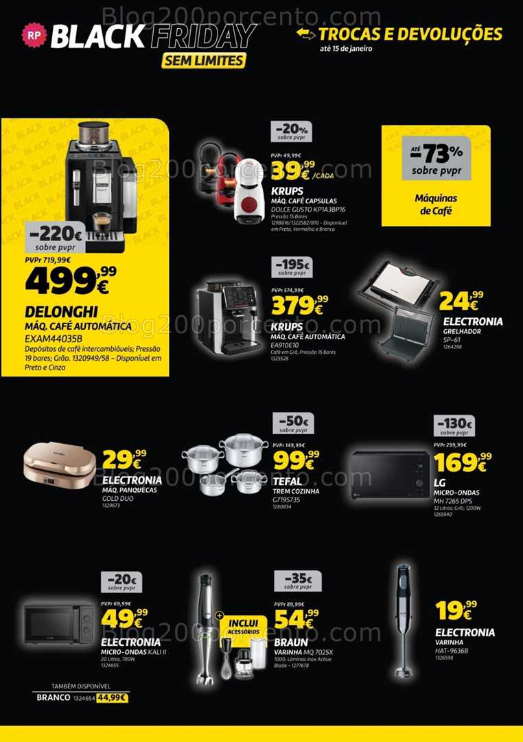 Antevisão Folheto RADIO POPULAR Black Friday Promoções de 25 novembro a 1 dezembro