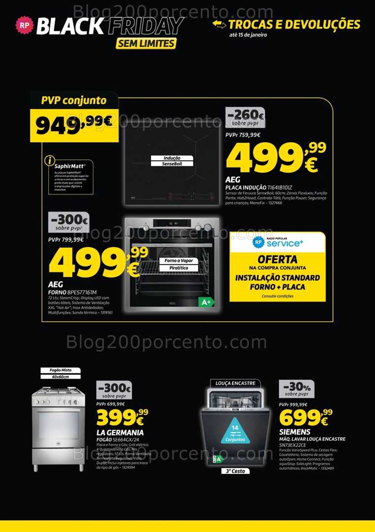 Antevisão Folheto RADIO POPULAR Black Friday Promoções de 25 novembro a 1 dezembro