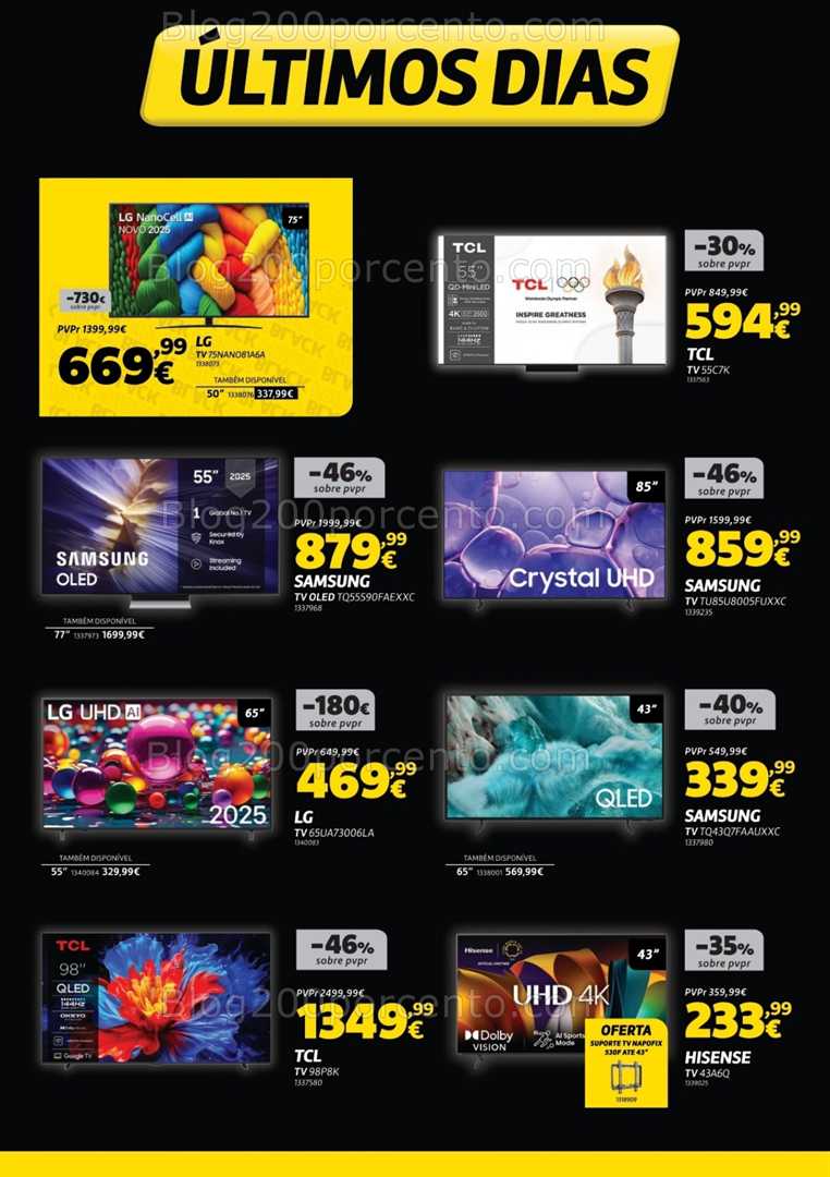 Antevisão Folheto RADIO POPULAR Black Friday Promoções de 25 novembro a 1 dezembro