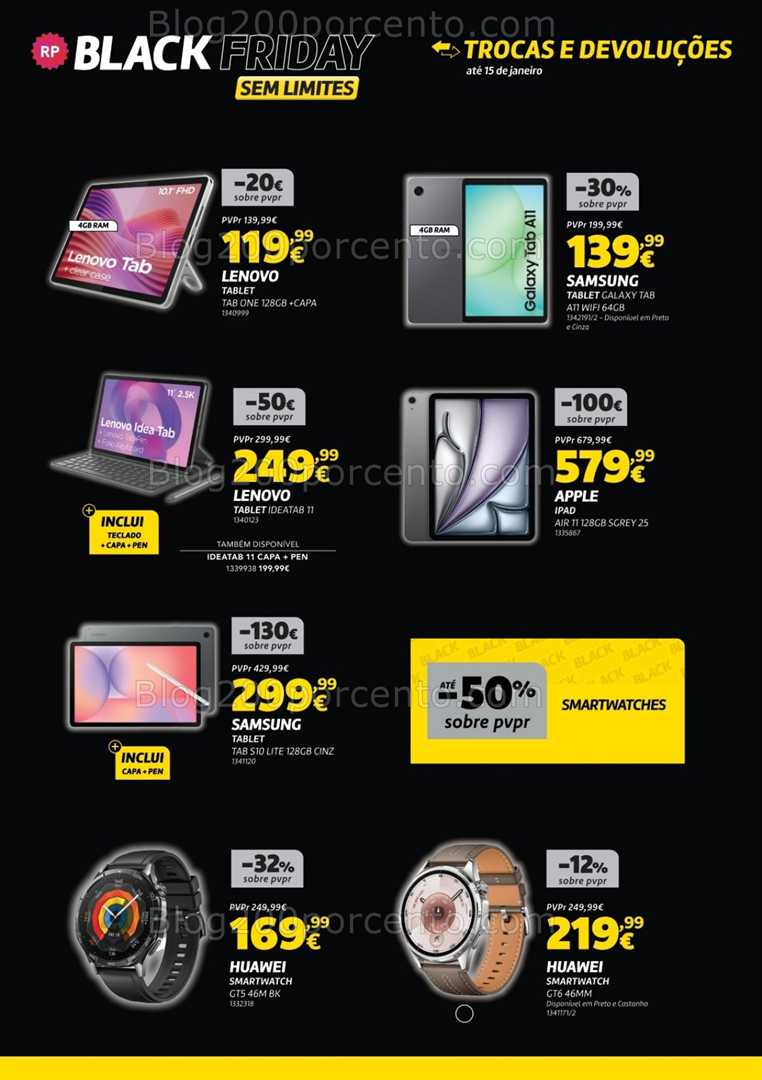 Antevisão Folheto RADIO POPULAR Black Friday Promoções de 25 novembro a 1 dezembro